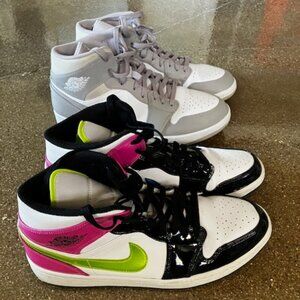 2 Pair of Size 12 Jordan 1 mid